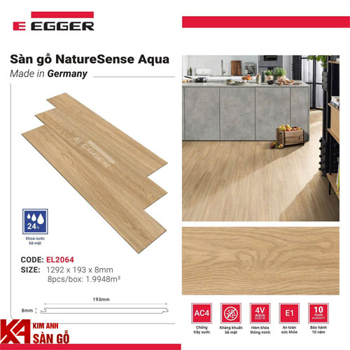 Sàn Gỗ Công Nghiệp Đức 8MM EGGER-EL2064